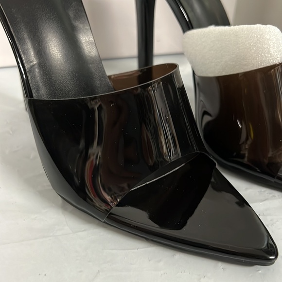 💥3/$15💥 NIB Black Clear Extreme Point Toe Mule - Size 6 (36) - Picture 11 of 13